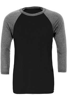 320 - BELLA+CANVAS Unisex Jersey 3/4 Sleeve Baseball Tee