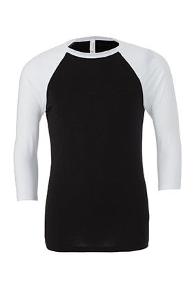 320 - BELLA+CANVAS Unisex Jersey 3/4 Sleeve Baseball Tee