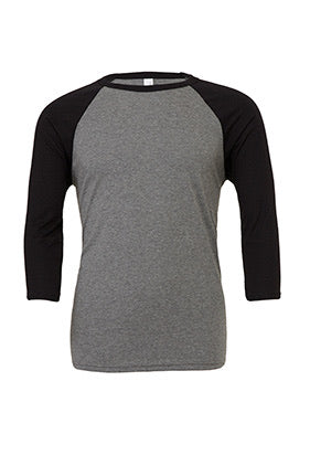 320 - BELLA+CANVAS Unisex Jersey 3/4 Sleeve Baseball Tee