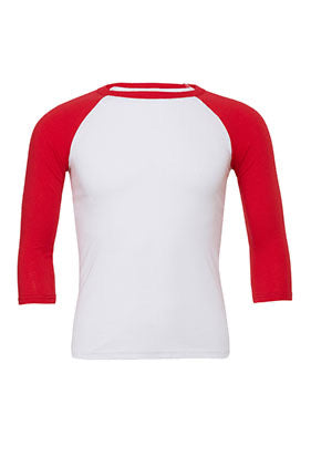 320 - BELLA+CANVAS Unisex Jersey 3/4 Sleeve Baseball Tee