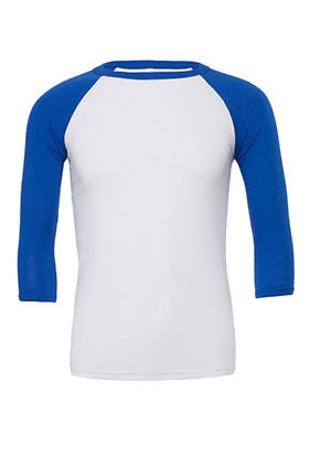 320 - BELLA+CANVAS Unisex Jersey 3/4 Sleeve Baseball Tee