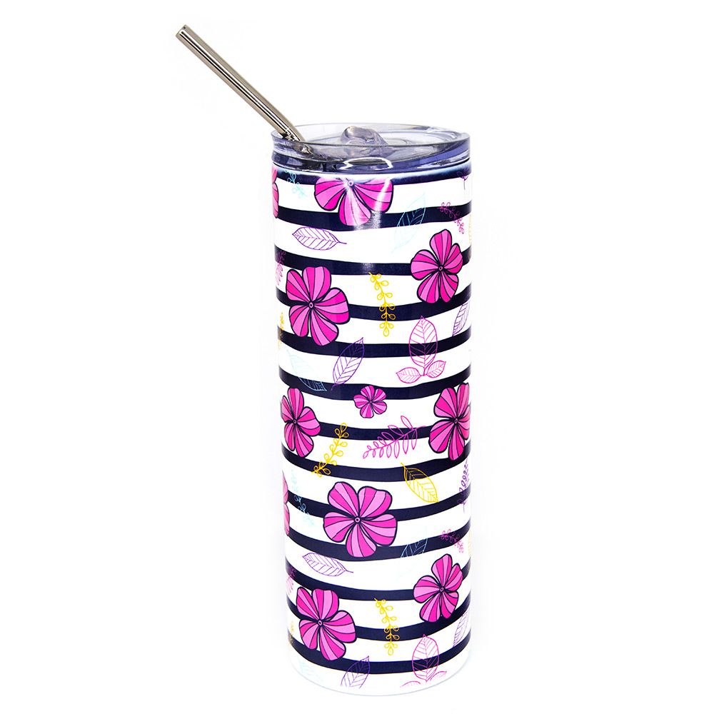 20 OZ SKINNY TUMBLER WITH STRAW