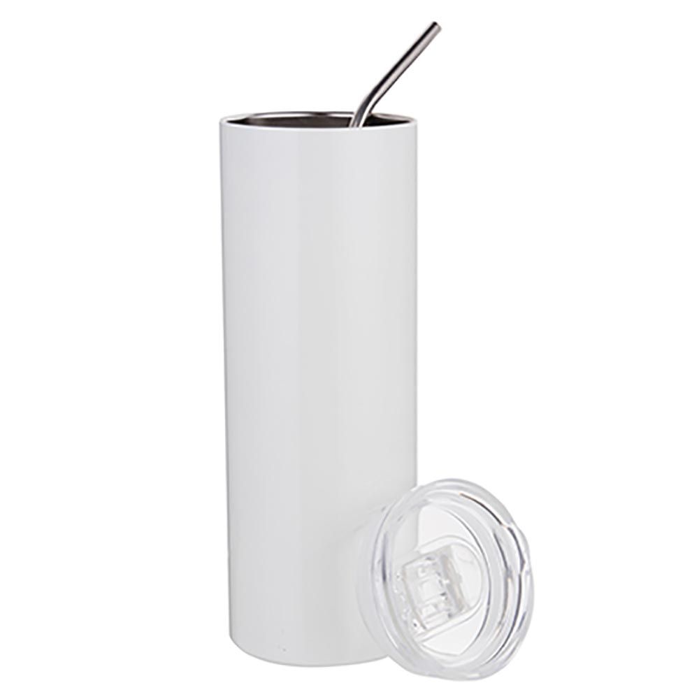 20 OZ SKINNY TUMBLER WITH STRAW